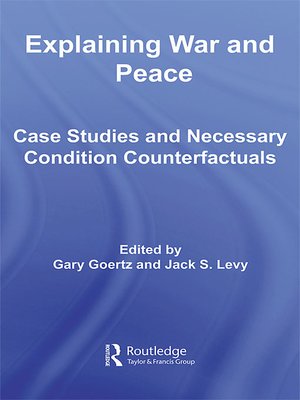 cover image of Explaining War and Peace